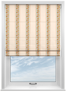 Petal & Block Bethea, Marigold - Twist&Fit Roman Blind